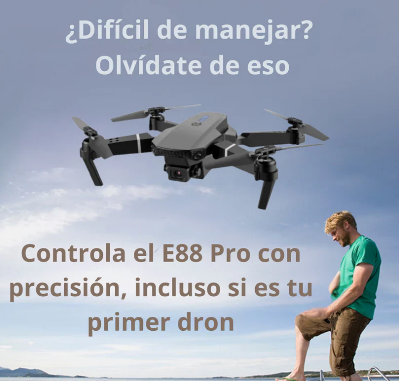 GoDrone - Drone E88 PRO Con Cámara